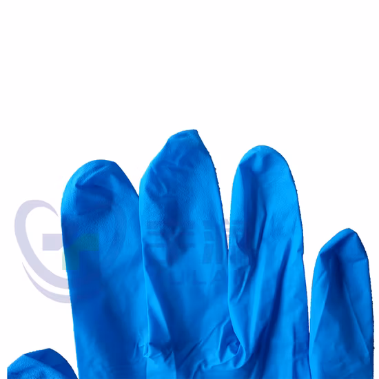 Medical Supply Powder Free Medical Disposable Blue Examination Nitrile Gloves Exam Glove
